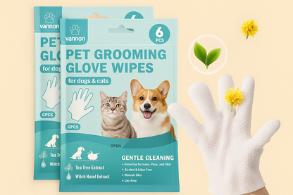 Zoomies- Pet Disposable Glove Wipes for bathing & Cleaning Dogs and Cats ™️