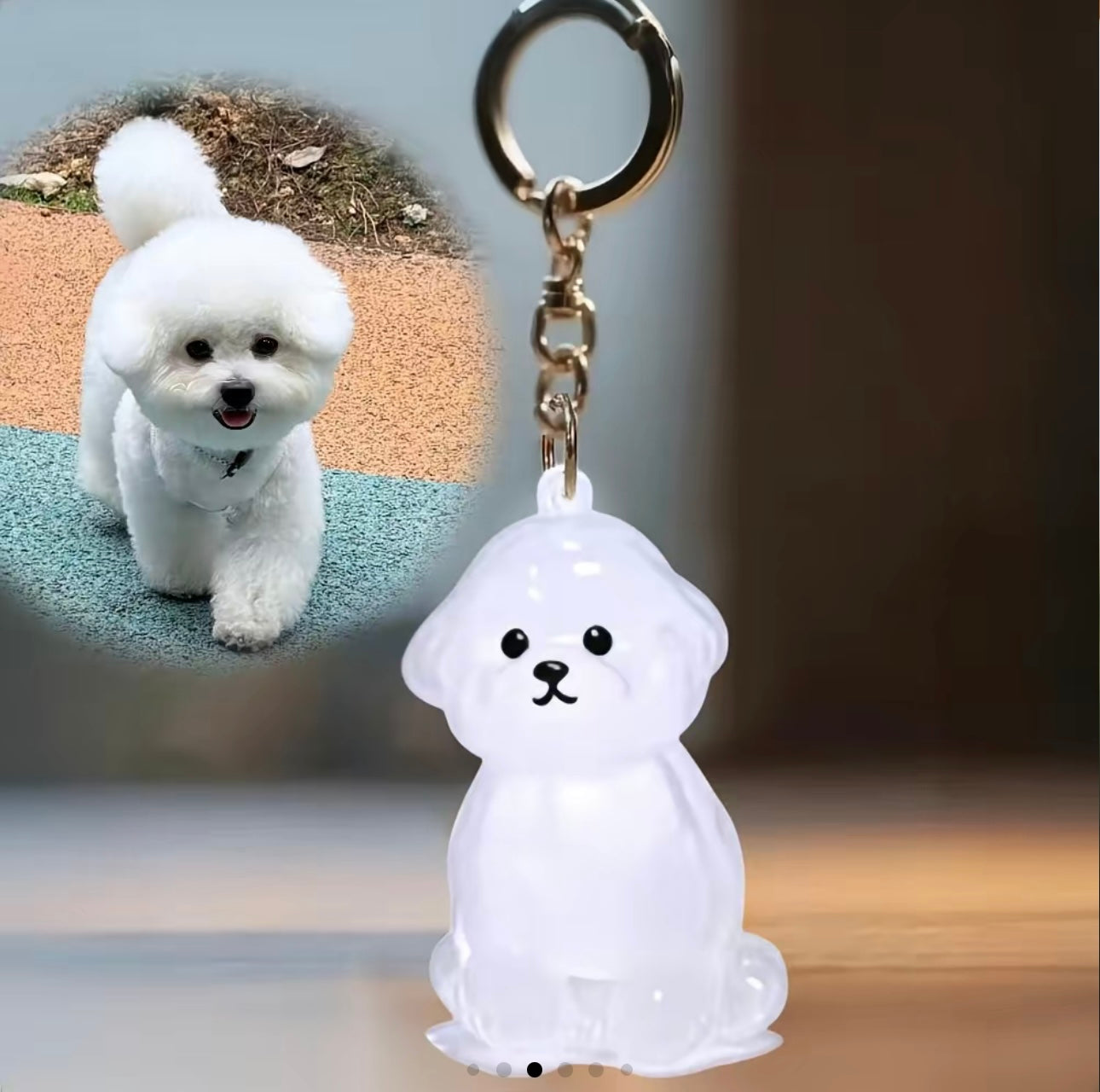 Zoomies-Memory Keychain Fur