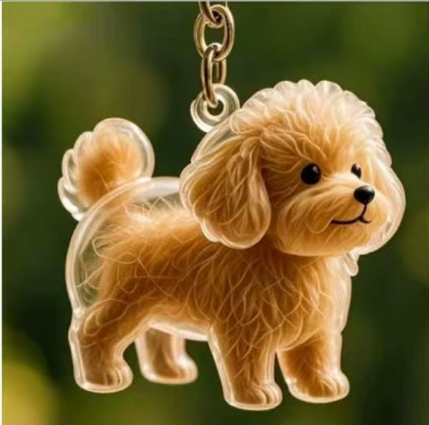 Zoomies-Memory Keychain Fur