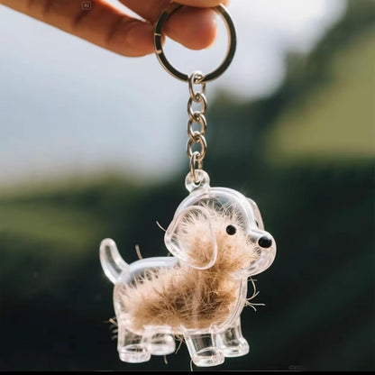 Zoomies-Memory Keychain Fur