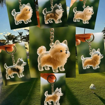 Zoomies-Memory Keychain Fur